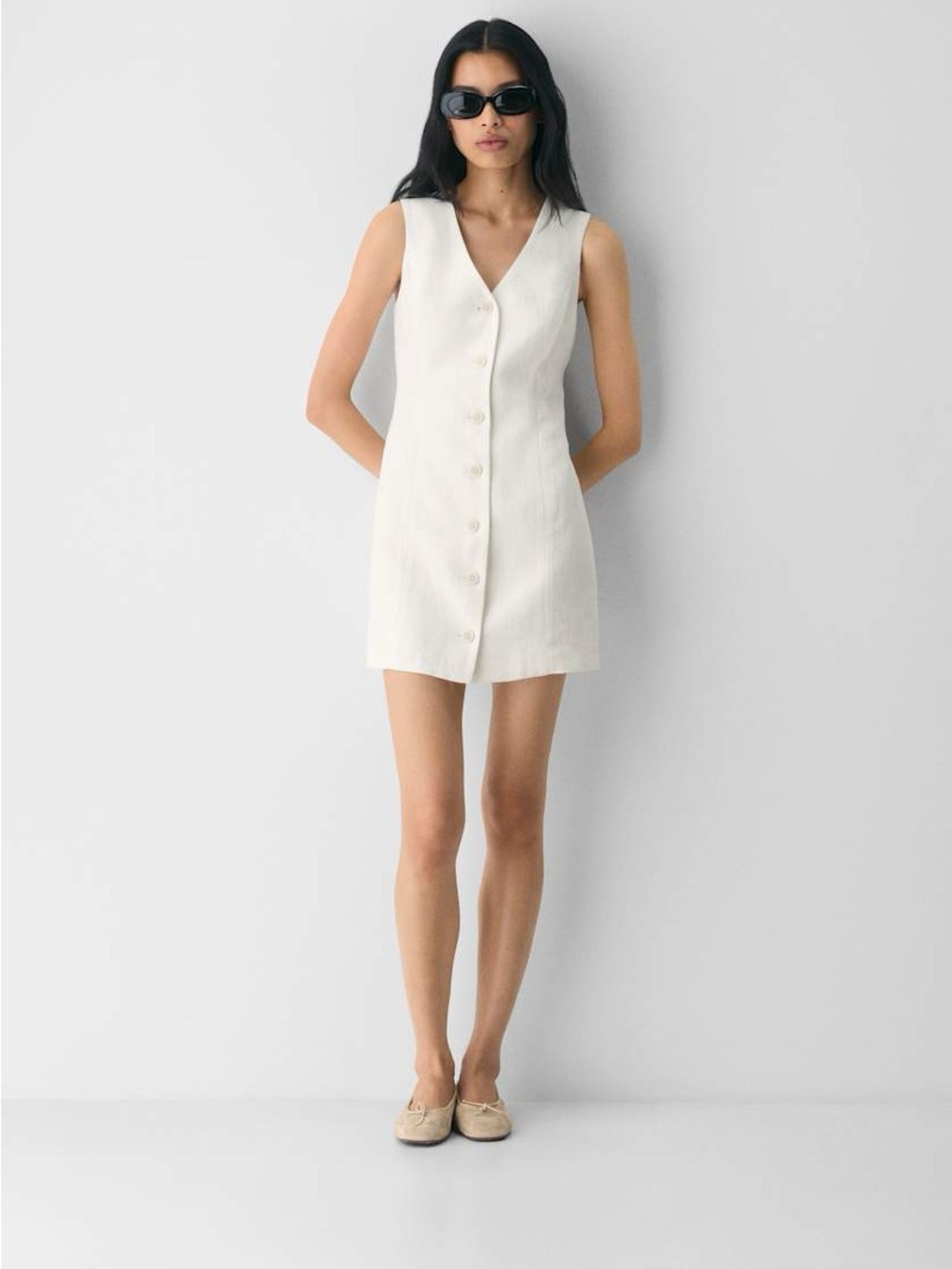 Aritzia Aria Mini Dress in Off-White